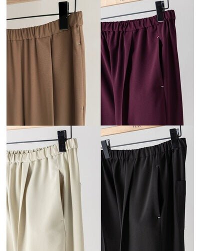 【YENN 26-27 WINTER/PRE-SPRING】SIDE SLIT SLACKS - 10月中旬頃発送 - Champdelarose