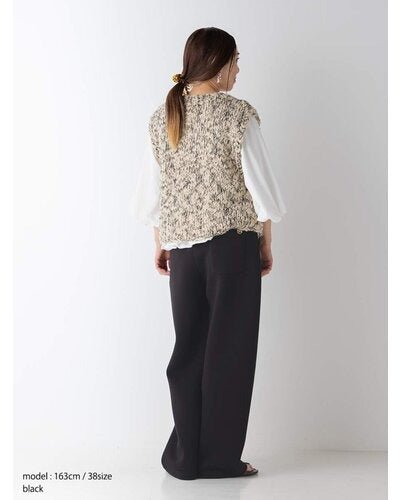 【YENN 26-27 WINTER/PRE-SPRING】SPONDISH TUCK PT - 1月中旬頃発送 - Champdelarose