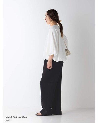 【YENN 26-27 WINTER/PRE-SPRING】SPONDISH TUCK PT - 1月中旬頃発送 - Champdelarose
