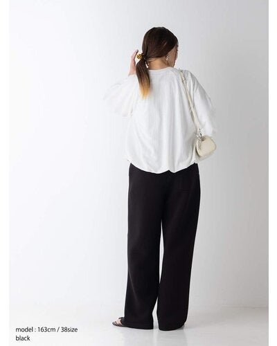 【YENN 26-27 WINTER/PRE-SPRING】SPONDISH TUCK PT - 1月中旬頃発送 - Champdelarose