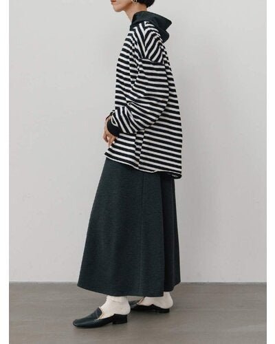 【YENN 26-27 WINTER/PRE-SPRING】STRIPE FORM LONG T - 10月中旬頃発送 - Champdelarose