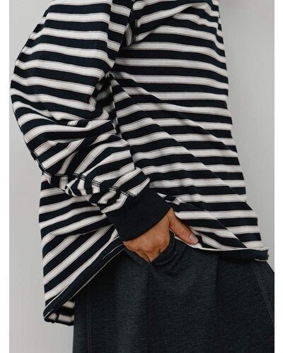 【YENN 26-27 WINTER/PRE-SPRING】STRIPE FORM LONG T - 10月中旬頃発送 - Champdelarose