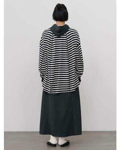 【YENN 26-27 WINTER/PRE-SPRING】STRIPE FORM LONG T - 10月中旬頃発送 - Champdelarose