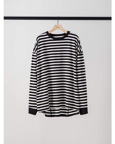 【YENN 26-27 WINTER/PRE-SPRING】STRIPE FORM LONG T - 10月中旬頃発送 - Champdelarose