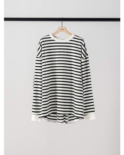 【YENN 26-27 WINTER/PRE-SPRING】STRIPE FORM LONG T - 10月中旬頃発送 - Champdelarose
