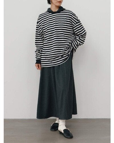 【YENN 26-27 WINTER/PRE-SPRING】STRIPE FORM LONG T - 10月中旬頃発送 - Champdelarose