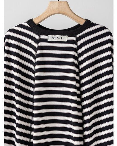【YENN 26-27 WINTER/PRE-SPRING】STRIPE FORM LONG T - 10月中旬頃発送 - Champdelarose