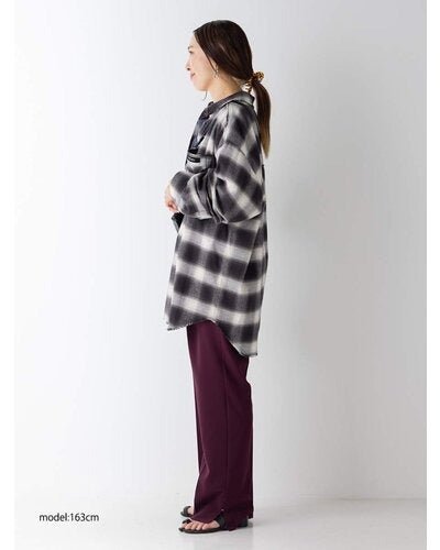 【YENN 26-27 WINTER/PRE-SPRING】WASHED PLAID SHIRT - 11月中旬頃発送 - Champdelarose