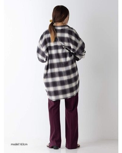 【YENN 26-27 WINTER/PRE-SPRING】WASHED PLAID SHIRT - 11月中旬頃発送 - Champdelarose