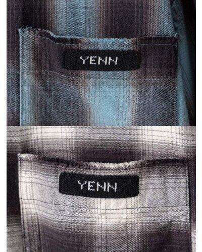 【YENN 26-27 WINTER/PRE-SPRING】WASHED PLAID SHIRT - 11月中旬頃発送 - Champdelarose