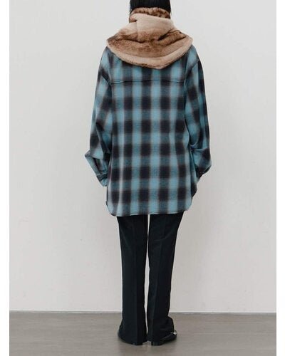 【YENN 26-27 WINTER/PRE-SPRING】WASHED PLAID SHIRT - 11月中旬頃発送 - Champdelarose