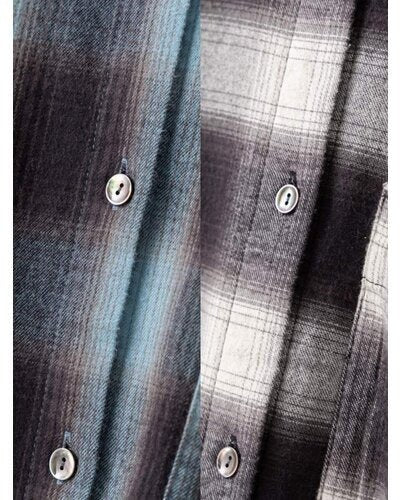 【YENN 26-27 WINTER/PRE-SPRING】WASHED PLAID SHIRT - 11月中旬頃発送 - Champdelarose