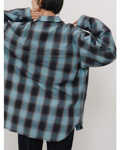 【YENN 26-27 WINTER/PRE-SPRING】WASHED PLAID SHIRT - 11月中旬頃発送 - Champdelarose
