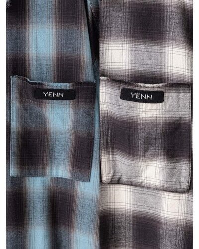 【YENN 26-27 WINTER/PRE-SPRING】WASHED PLAID SHIRT - 11月中旬頃発送 - Champdelarose