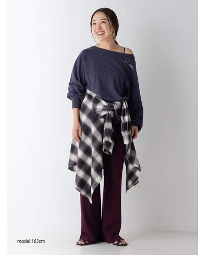 【YENN 26-27 WINTER/PRE-SPRING】WASHED PLAID SHIRT - 11月中旬頃発送 - Champdelarose