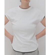 再販決定！【YENN】SHORT SLEEVE RIB TEE - Champdelarose
